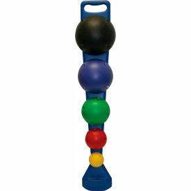 CanDo® MVP® Balance System 5-Ball Set with Wall Rack 10-1742