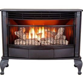 ProCom Ventless Dual Fuel Gas Stove 25000 BTU Remote Control Black QNSD250RT