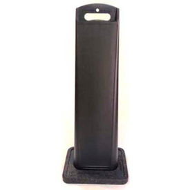 Portable Media Bollard Black with Rubber Base SSP/B SSP/B