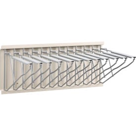 Interion™ Blueprint Wall Mount Storage Rack with 12 Hangers 23