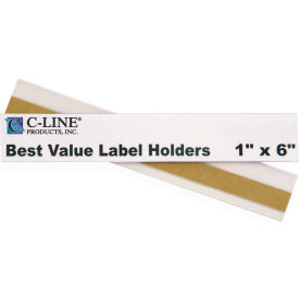 C-Line Products Peel & Stick Shelf/Bin Label Holders 1