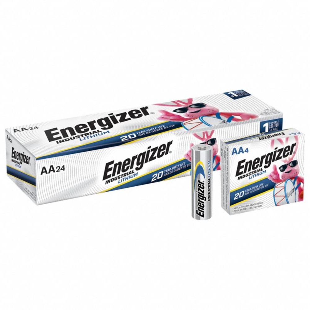 Energizer Industrial Lithium AA Batteries, Pack Of 24 Batteries, L91 MPN:LN91