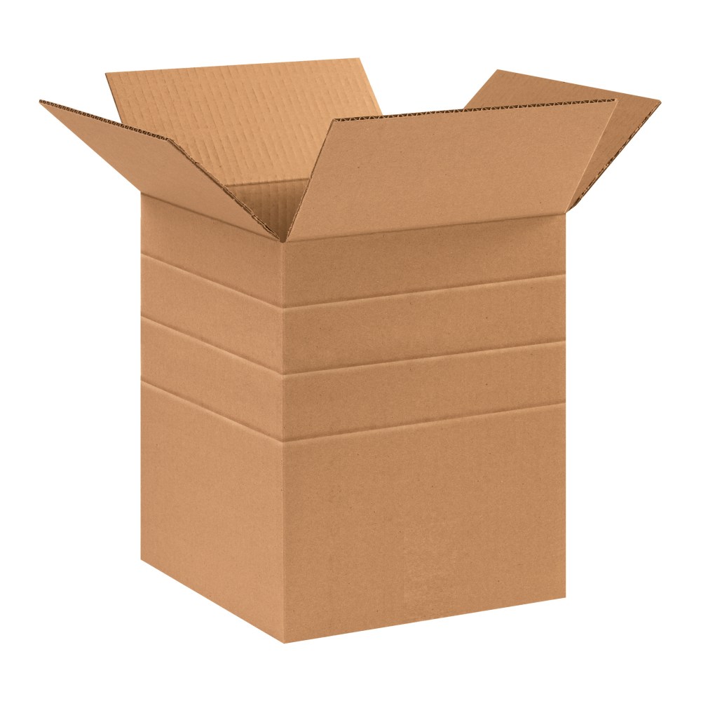 Partners Brand Multi-Depth Corrugated Boxes, 12in x 10in x 10in, Kraft, Pack Of 25 MPN:MD101012