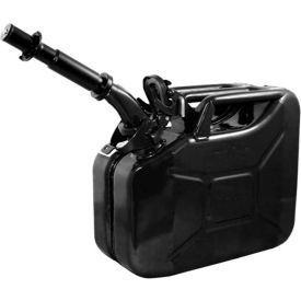 Wavian Jerry Can w/Spout & Spout Adapter Black 10 Liter/2.64 Gallon Capacity - 3024 3024