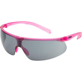 Elvex® Helium 20™ Lightweight Safety Glasses Anti-Fog Gray Lens Pink Frame Pack of 12 WELSG62GAFPINK - Pkg Qty 12