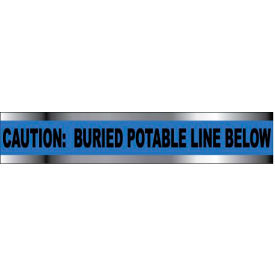 Detectable Underground Warning Tape - Caution Buried Potable Line Below - 2