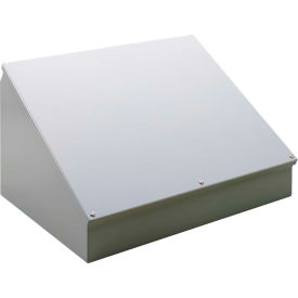 Hoffman C16C20 Consolet Sloped Cover 16.00X20.00X11.09 Steel/Gray C16C20