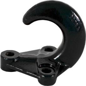 Buyers Products 3-Hole Black Powder Coated Drop Forged Bolt-On Heavy-Duty Towing Hook - B076A B076A