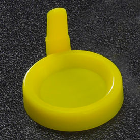 Cap Snap with Sanitary Grip PE Yellow for Flared Top Urine Tube 1500/Pack 113137