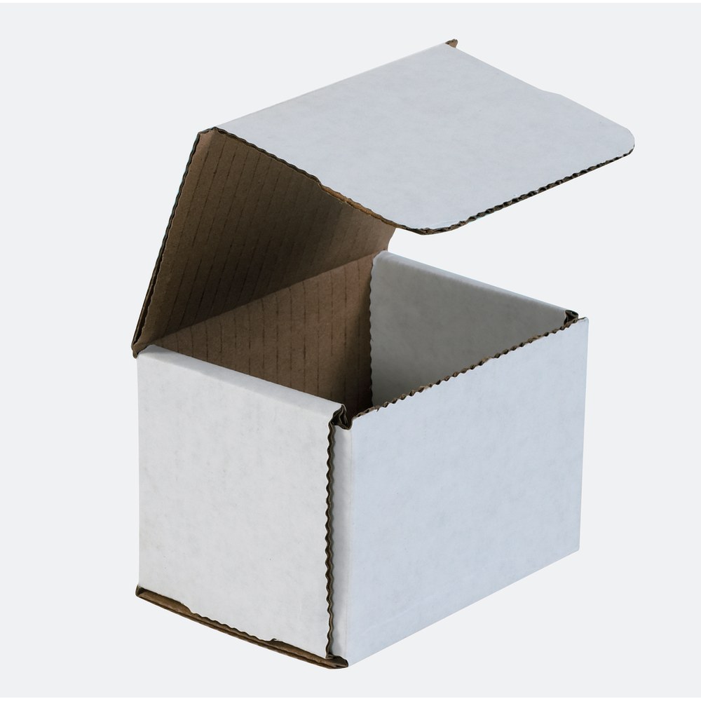 Partners Brand White Corrugated Mailers, 4in x 3in x 3in, Pack Of 50 MPN:M433