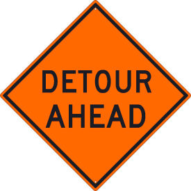 NMC TM176K Traffic Sign Detour Ahead Sign 30