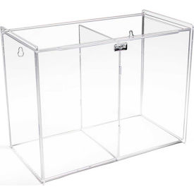 TrippNT Double Face Mask Dispenser Safety Apparel Holder Acrylic Clear 12