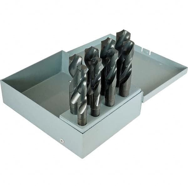 Drill Bit Set: Reduced Shank Drill Bits, 8 Pc, 0.5625