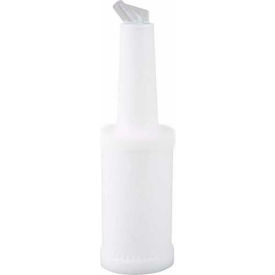 Winco PPB-1W Pour W/White Spout & Lid 1 Qt. PPB-1W - Pkg Qty 12