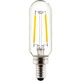 Sunlite® LED T8 Filament Light Bulb E12 Base 2W 130 Lumens 2700K Warm White Pack of 6 80498-SU
