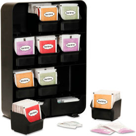 Mind Reader Baggy Tea Bag & Accessory Holder W/ 9 Drawers 10-1/4