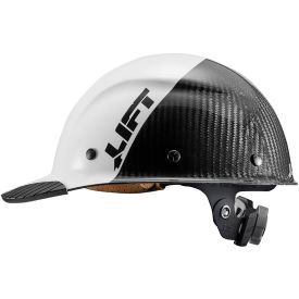 Lift Safety DAX Carbon Fiber Cap Brim 50-50 White/Black HDC50C-19WC