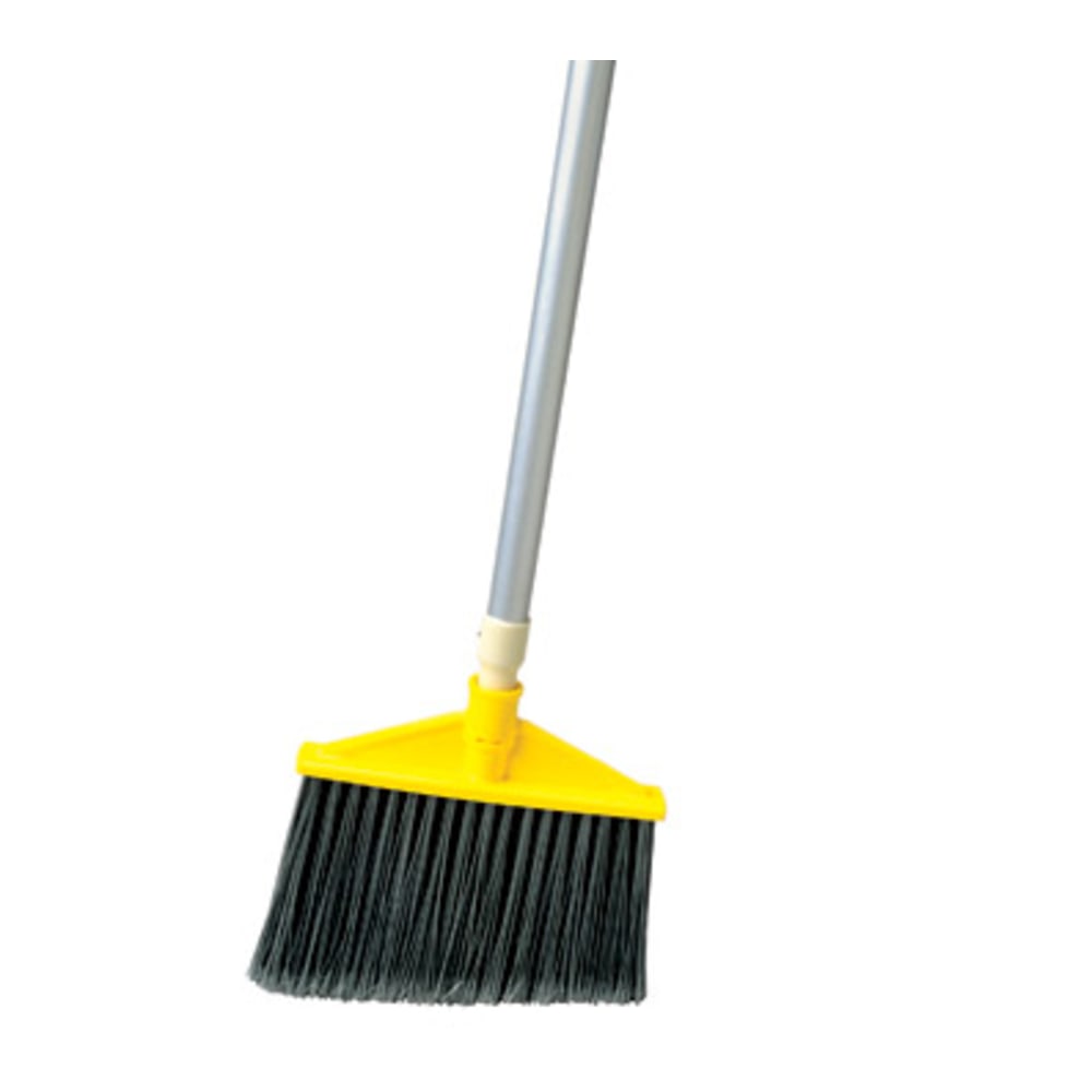 Rubbermaid Angled Aluminum Broom, 56in, Gray MPN:638500GRA