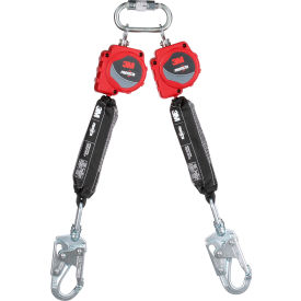 3M™ Protecta® Twin-Leg Self-Retracting Lifeline Web & Steel Swivel Snap Hook 6'L 7100319943