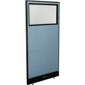 Interion® Electric Office Partition Panel with Partial Window 36-1/4