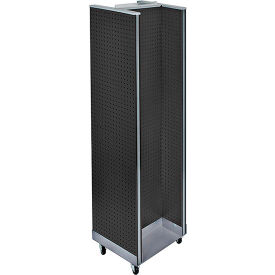 Global Approved 700431-BLK H-Shaped Pegboard Display W/Wheel Base 16