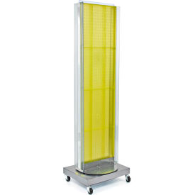 Global Approved 700258-YEL Pegboard Floor Stand W/5