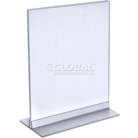 Global Approved 102712 Vertical/Horizontal Acrylic T-Stripe Sign Holder 9