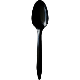 Boardwalk® Mediumweight Teaspoons Polypropylene Black 1000/Carton BWKSPOONBLPP