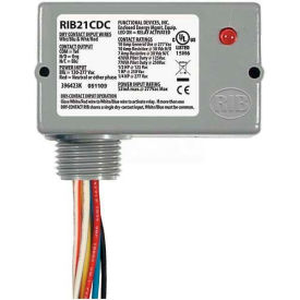 RIB® Dry Contact Input Relay RIB21CDC Enclosed Pilot 120-277VAC 10A SPDT RIB21CDC