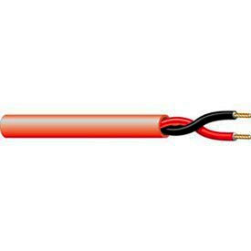 Convergent 4059RD1S 14AWG 2C Solid Fire Alarm Cable Plenum FPLR 1000 Ft. Spool Red 4059RD1S