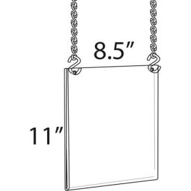 Global Approved 172715 Vert Hanging Poster Frame 8.5