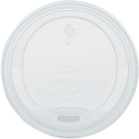 World Centric Hot Cup Lids Fits 10-20 oz Cups White 1000/Carton CULCS12