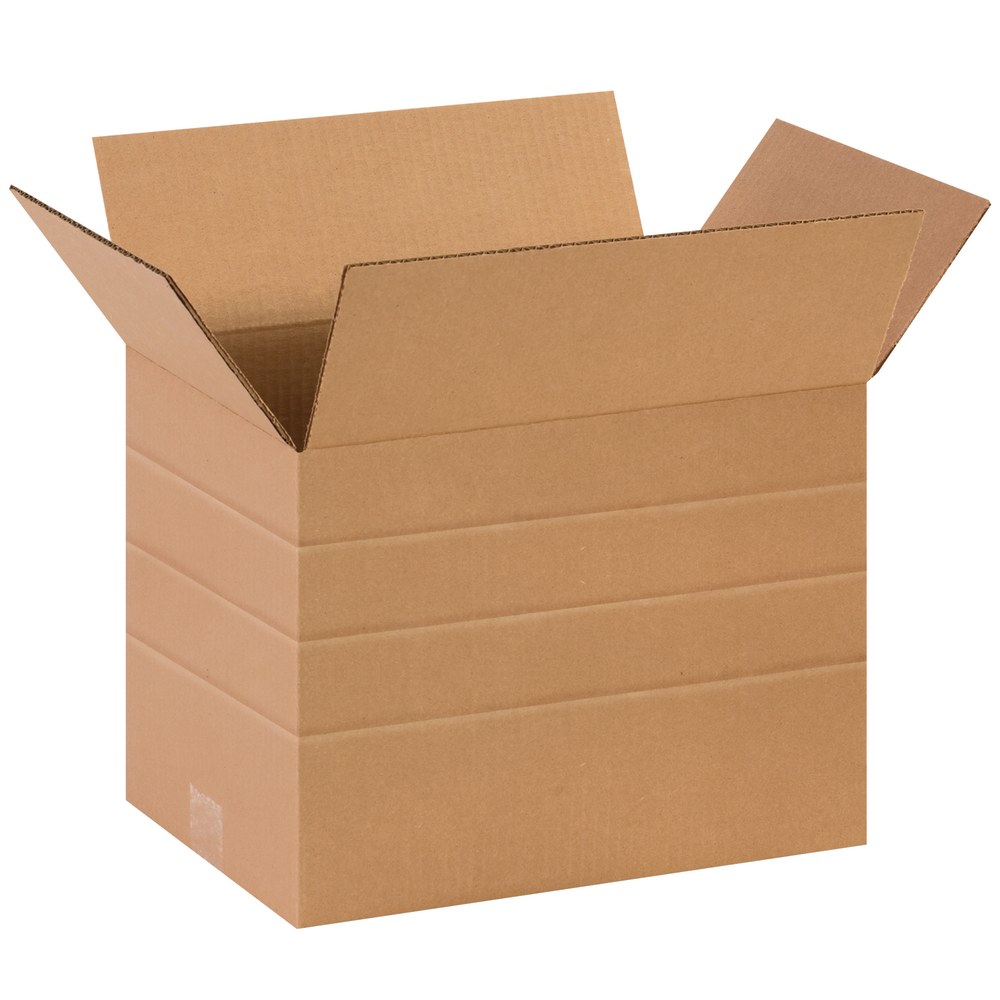 Partners Brand Multi-Depth Corrugated Boxes, 10in x 14in x 10in, Kraft, Pack Of 25 MPN:MD141010
