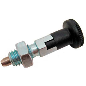 Indexing Plunger - Lock-Out Type Zinc Plated Steel 1/2-13 Thread 717-6-1/2X13-CK-ST