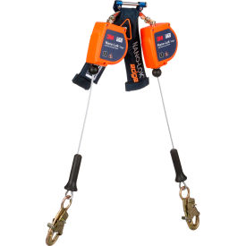 3M™ DBI-SALA Nano-Lok Edge Twin-Leg Personal Self Retracting Lifeline Steel Snap Hook 8'L 7012819225