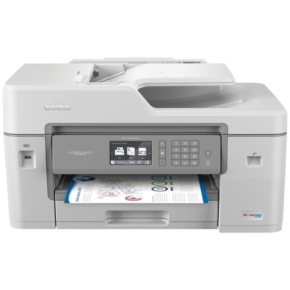 Brother INKvestment Tank MFC-J6545DW Wireless Inkjet All-In-One Color Printer MPN:MFC-J6545DW