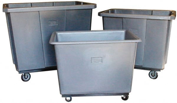 Polyethylene Basket Truck: 8 bu, 400 lb Capacity, 23