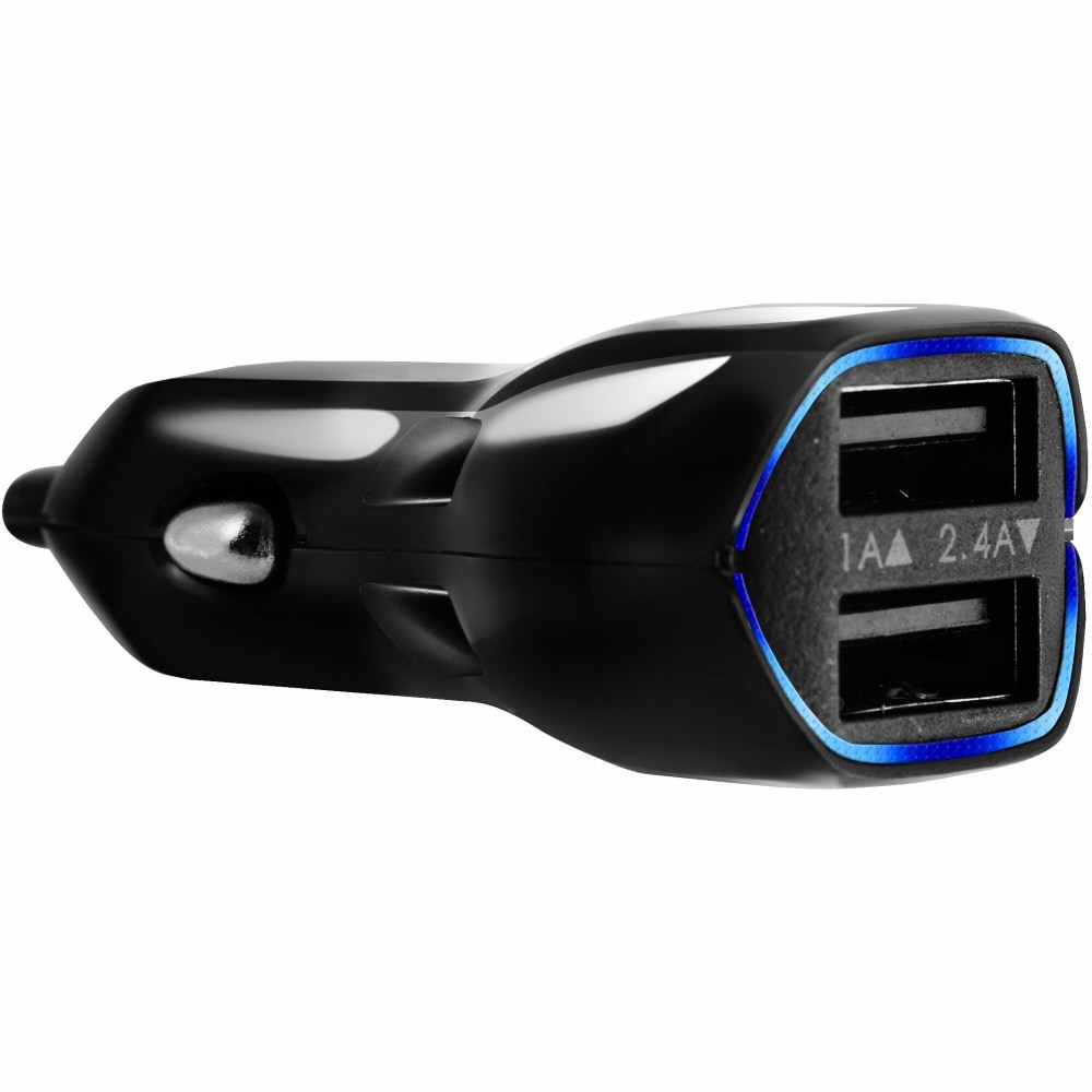 Targus iStore Duo Car Charger - 1 Pack - 12 W - 12 V DC Input - 5 V/2.40 A Output - Black (Min Order Qty 2) MPN:APD503CAI