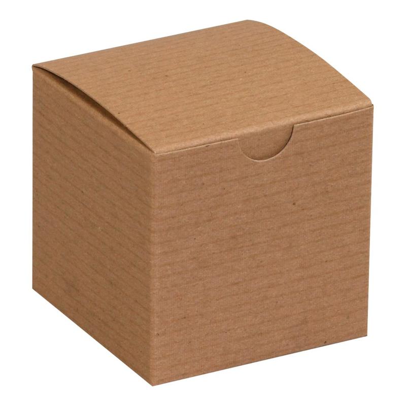 Office Depot Brand Gift Boxes, 3inL x 3inW x 3inH, 100% Recycled, Kraft, Case Of 100 MPN:GB333K