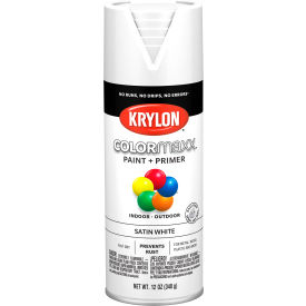 Krylon® Colormaxx™ Paint & Primer 12 oz. Satin White K05577007 - Pkg Qty 6