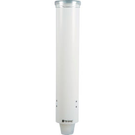 San Jamar C4160WH Small Pull-Type Water Cup Dispenser 3-5 oz. White C4160WH - Pkg Qty 12