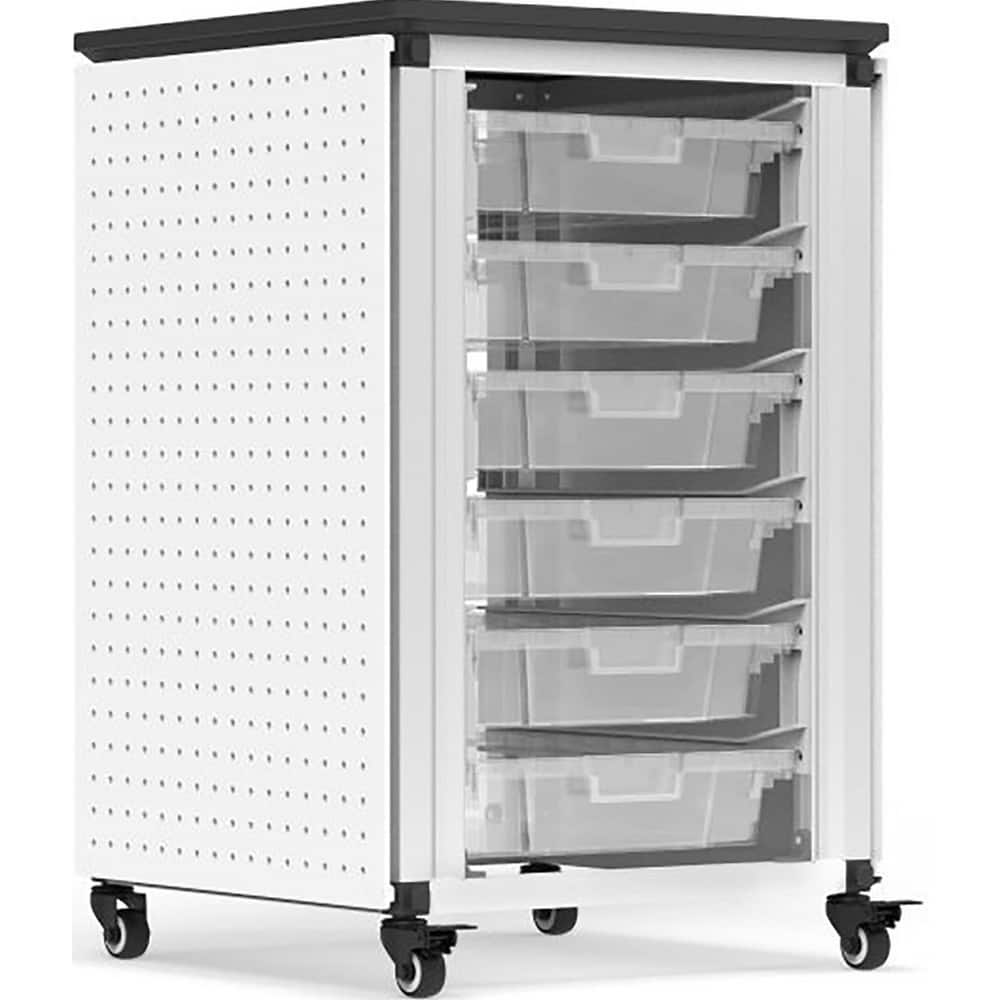 Carts, Cart Type: Modular Classroom Storage Cabinet Cart , Assembly: Assembly Required , Load Capacity (Lb. - 3 Decimals): 220.000 , Color: Black  MPN:MBS-STR-11-6S