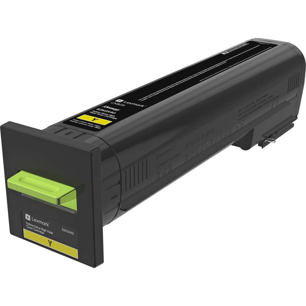 Lexmark Original Toner Cartridge - Laser - High Yield - 22000 Pages - Yellow MPN:82K0X40