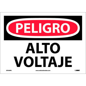 Spanish Vinyl Sign - Peligro Alto Voltaje SPD49PB