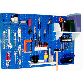 Wall Control Pegboard Standard Tool Storage Kit Blue/White 48