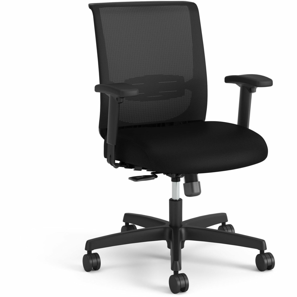 HON Convergence Swivel Tilt Task Chair - Black Seat Color - Fabric Seat Material - 5-star Base - Black - 1 Each MPN:CMZ1ACU10