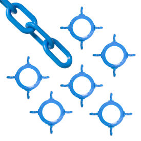 Mr. Chain® 50' Cone Chain Connector Kit with Plastic Chain Sky Blue 24-KIT974