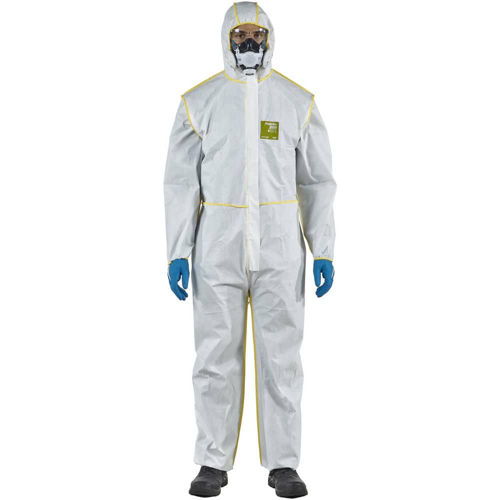 Disposable & Chemical Resistant Coveralls, Garment Style: Coveralls , Size: Large , Material: Microporous Polyethylene Laminate Non-Woven MPN:WY23-B92-129-04