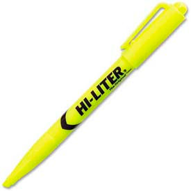 Avery® HI-LITER Pen-Style Highlighters Fluorescent Yellow Ink Chisel Tip Dozen 23591