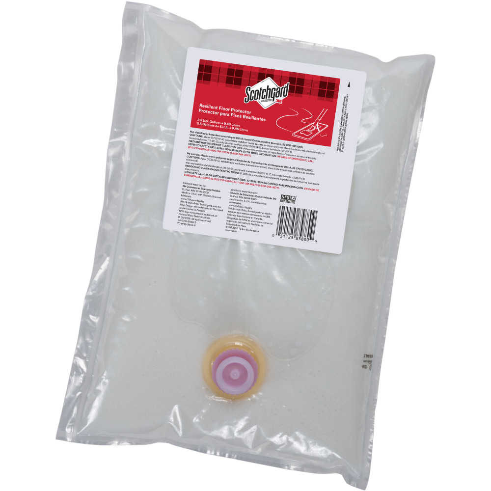 3M Scotchgard Resilient Floor Protector, 1 Gallon Bag, Case of 2 Bags MPN:RESIL-1G